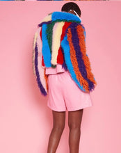 Load image into Gallery viewer, Faux Fur Hand Crafted Eco Bamboo Cropped Coat
