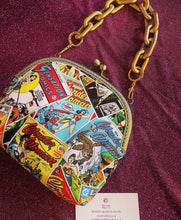 Load image into Gallery viewer, Bits and Bags Handmade Strong Woman Vintage Clutch
