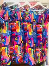 Load image into Gallery viewer, Quirkybird Limited Edition Blue Lagoon Flippy Hem Dress.
