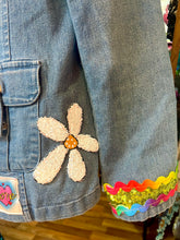 Load image into Gallery viewer, Quirkybird Customised &amp; ReWorked Denim Jacket “Born to Rock”
