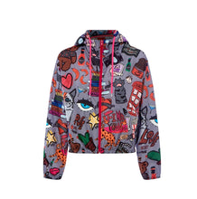 Load image into Gallery viewer, King Naked Hello You Bomber Rain Jacket
