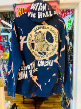 Load image into Gallery viewer, Red Mutha Custom ReWorked Vintage Navy “Joey Ramone” hoodie
