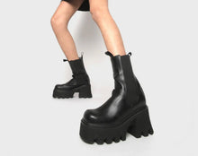 Load image into Gallery viewer, Lamoda Black Chunky Ankle Boots
