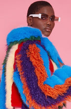 Load image into Gallery viewer, Faux Fur Hand Crafted Eco Bamboo Cropped Coat

