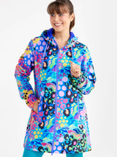 Load image into Gallery viewer, Electric Leopard LongLine Raincoat
