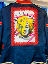 Load image into Gallery viewer, British Chic Vintage Military Custom ReWorked Jacket with Original Marilyn Artwork
