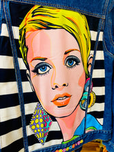 Load image into Gallery viewer, QuirkyBird Custom ReWorked Denim Jacket Twiggy
