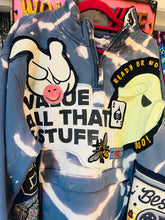 Load image into Gallery viewer, Red Mutha Custom  Reworked “Mix Tape 74” 1/4 Zip Sweatshirt
