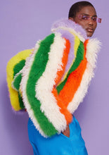 Load image into Gallery viewer, Faux Fur Hand Crafted Eco Bamboo Cropped Coat
