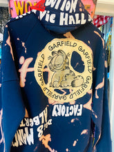 Load image into Gallery viewer, Red Mutha Custom ReWorked Vintage Navy “Joey Ramone” hoodie
