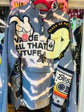 Load image into Gallery viewer, Red Mutha Custom  Reworked “Mix Tape 74” 1/4 Zip Sweatshirt
