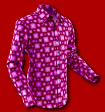 Load image into Gallery viewer, Tube Design Retro 70s long sleeved shirt in Aubergine
