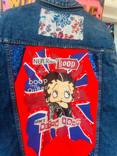 Load image into Gallery viewer, Quirkybird Customised &amp; ReWorked “Betty Boop”denim jacket
