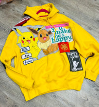 Load image into Gallery viewer, Red Mutha Custom ReWorked Yellow “Pikachu” Hoodie.
