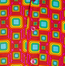 Load image into Gallery viewer, Tube Design Longsleeved Retro 70s style shirt in violet-Rainbow
