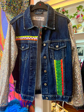 Load image into Gallery viewer, Denim Custom ReWorked Jacket by QuirkyBird

