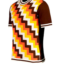 Load image into Gallery viewer, Madcap Rainmaker Retro 70s Step Jacquard Knit Tee in Potting Soil
