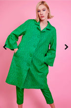 Load image into Gallery viewer, Green Floral Trench Coat

