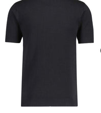 Load image into Gallery viewer, MadCap Overlook Honeycomb Knit Retro T-shirt Black/Red
