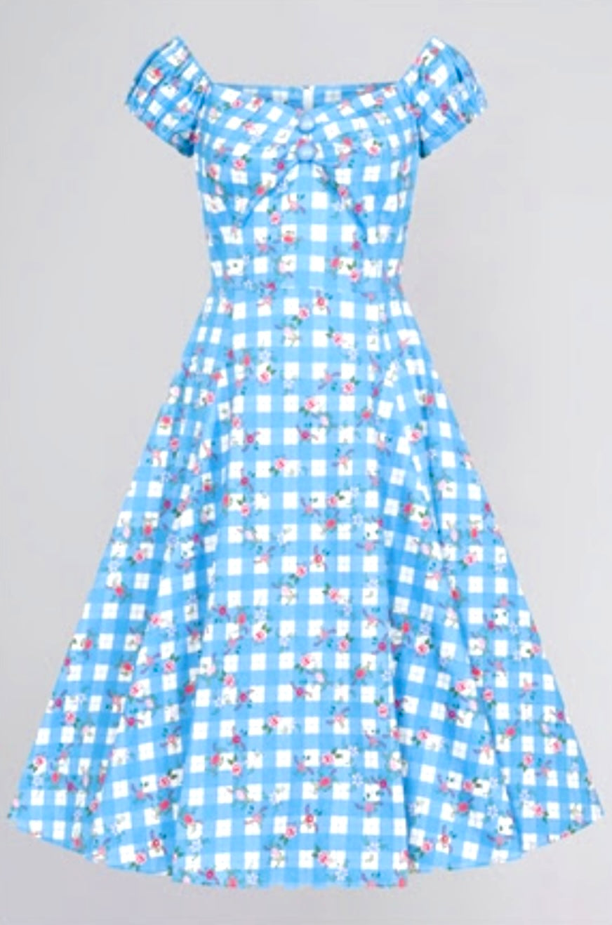 Dolores Gingham Garden Doll Dress