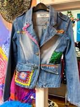 Load image into Gallery viewer, QuirkyBird Customised ReWorked Denim Jacket
