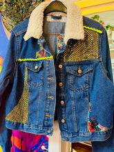 Load image into Gallery viewer, Quirkybird Customised ReWorked Denim Jacket
