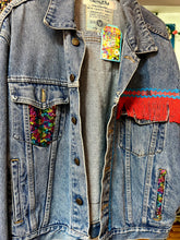 Load image into Gallery viewer, QuirkyBird Customised ReWorked Denim Oversize Jacket
