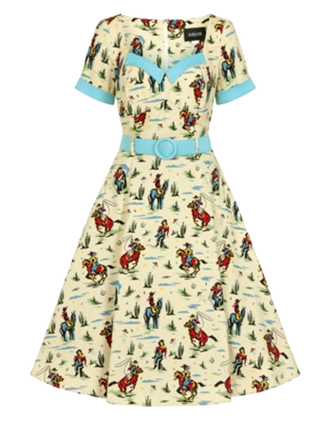 strapless open back dress Roberta Rodeo Dancer Swing Dress – Quirky Bird Vintage & Retro Fashion