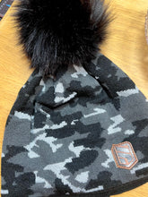 Load image into Gallery viewer, Sabott Camouflage fleece lined Fluffy Pom Hats
