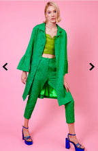 Load image into Gallery viewer, Green Floral Trench Coat
