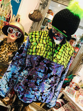Load image into Gallery viewer, Handmade Statement Get Crooked Designer Bomber Jacket, Size M/L
