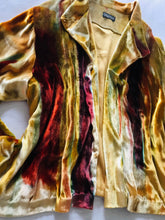 Load image into Gallery viewer, Vintage Carole Waller Velvet Silk Designer Jacket, Free size
