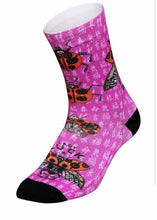 Load image into Gallery viewer, Cycology Quality Unisex Compression Cycling Socks - Design Lady Bug
