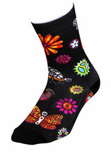 Load image into Gallery viewer, Cycology Quality Unisex Compression Cycling Socks - Design Boho Denim
