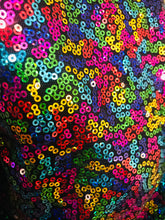 Load image into Gallery viewer, Long Length Rainbow Sequin Kimono
