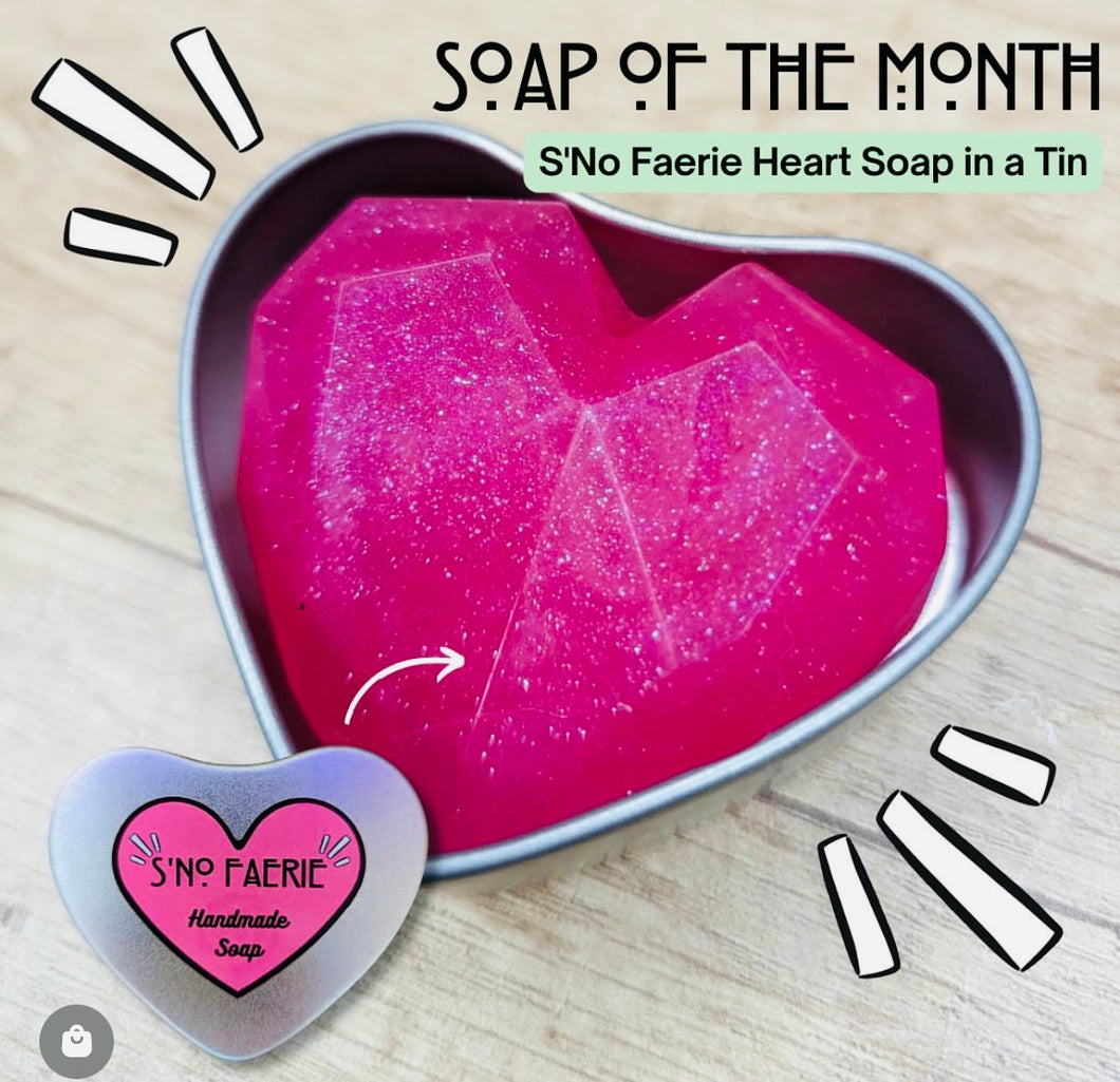Heart Soap in a Tin