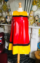 Load image into Gallery viewer, Vintage 1960s Oil Cloth Shift Pinafore dress
