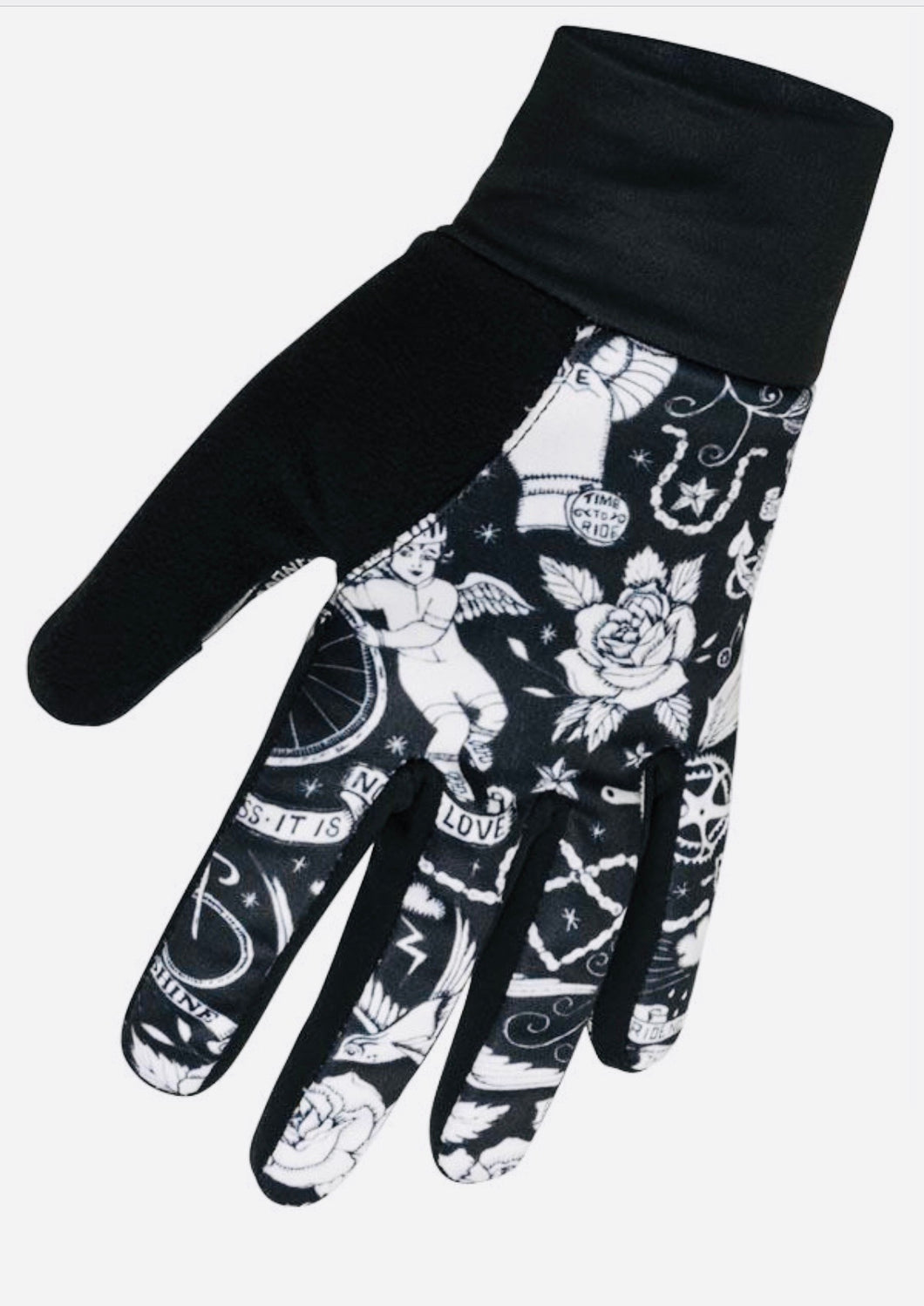 Cycology Quality Unisex Long-Fingered Cycling Gloves - Design Tattoo