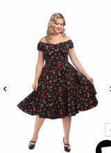 Load image into Gallery viewer, Dolores Dress Red Cherry
