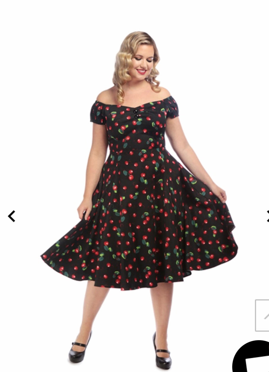 Dolores Dress Red Cherry