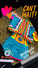 Load image into Gallery viewer, Retro Crochet Skirt, Cardigan &amp; Hat Set
