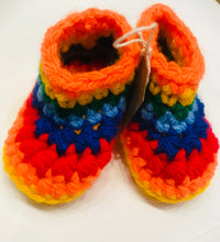 Load image into Gallery viewer, Quirky Baby Rainbow Booties
