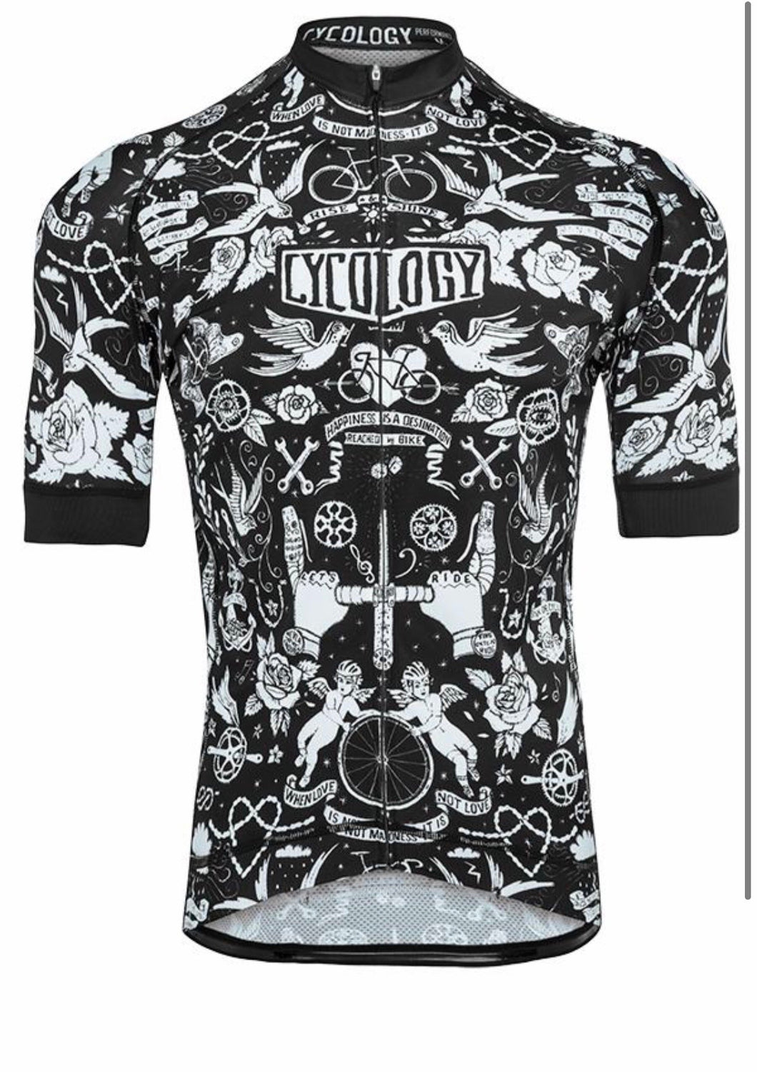 Cycology Quality Men's Race Fit Jersey - Design Tattoo