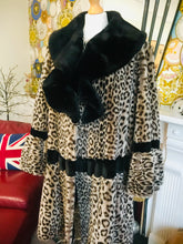 Load image into Gallery viewer, Amazing Vintage 1960s French Faux Fur Swing Coat
