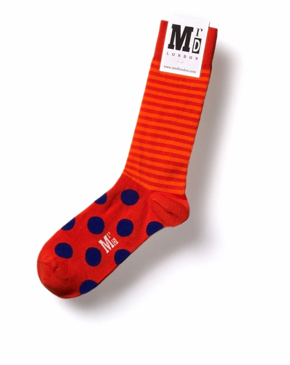 Quirky Mr D London Socks - Design Stripe Spot