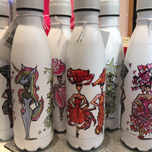 Load image into Gallery viewer, Quirky Designer Chilly Bottles...Charlotte Posner Fashion  Art
