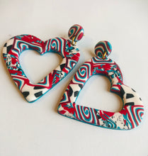 Load image into Gallery viewer, Retro Hearts Earrings
