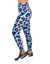 Load image into Gallery viewer, Bitcrush mint/Pink Element Karbon Leggings
