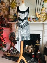 Load image into Gallery viewer, Flapper Style sequin Mini Dress
