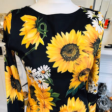 Load image into Gallery viewer, Iltokoni Sunflower Designer Classic body Con Dress
